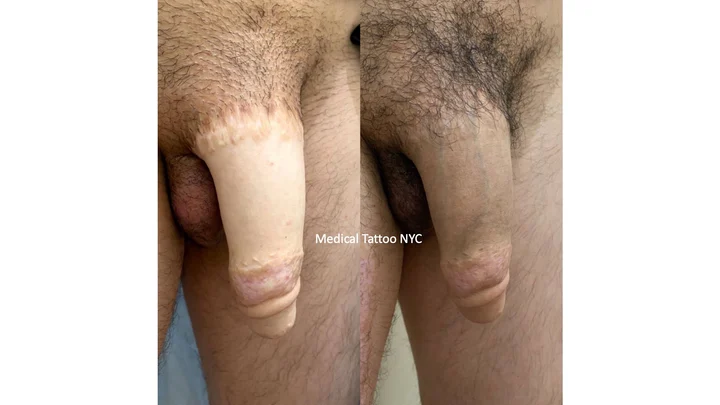 Phalloplasty tattoo result